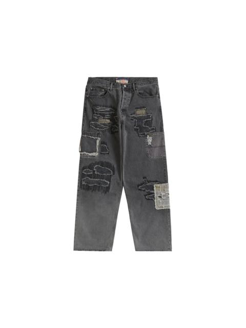 Supreme Blackmeans Mended Loose Fit Jean Washed Black