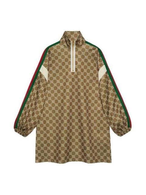 (WMNS) Gucci Interlocking G technical jersey dress 'Olive green Ivory 678689-XJD1G-3357