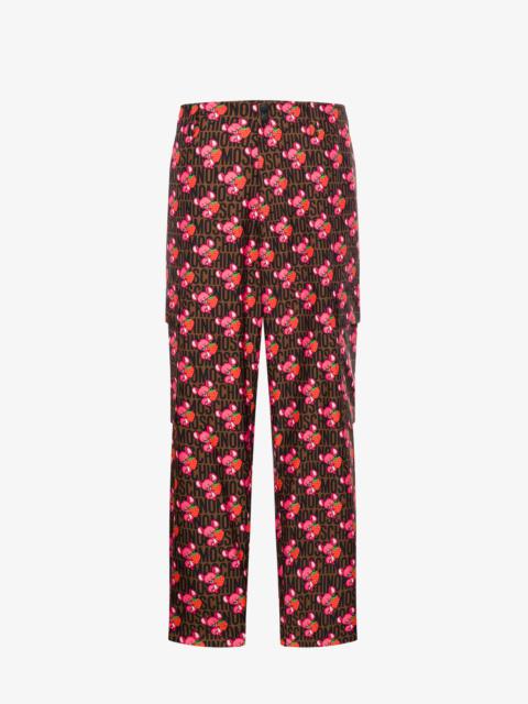 ILLUSTRATED ANIMALS GABARDINE TROUSERS