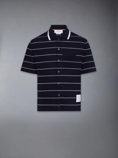 STRIPE WAFFLE SHORT SLEEVE SHIRT