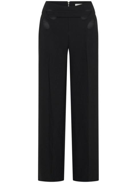 Interloop cut-out tailored trousers