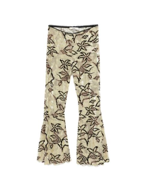 Jeslynn floral-print pleated trousers
