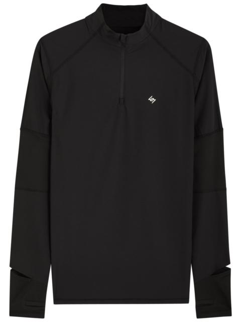 Represent 247 Run Quarter Zip Stretch-jersey Jacket