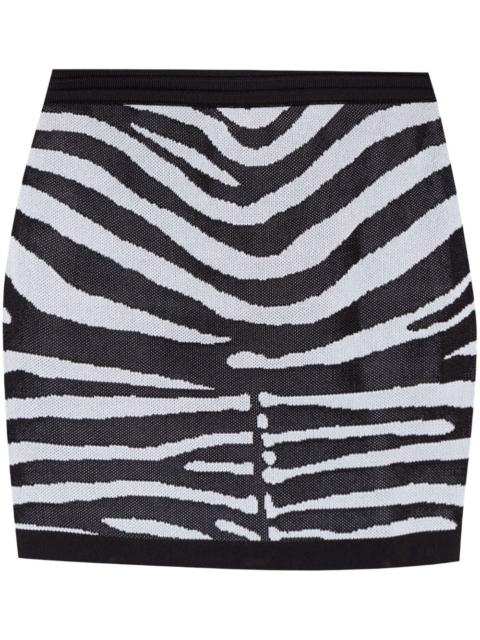 zebra-print skirt
