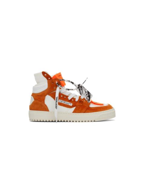 White & Orange Off Court 3.0 High Sneakers