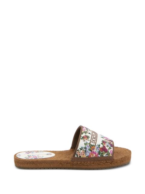 embroidered floral espadrilla sandals