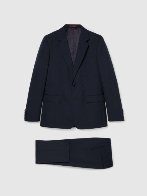 GG wool jacquard suit