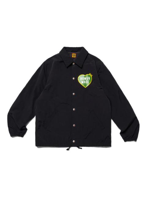 Human Made Heart Logo Coach Jacket Black