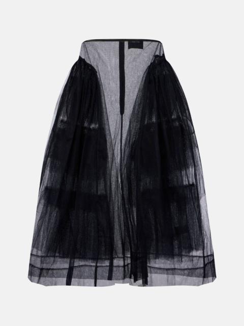 Tulle midi skirt