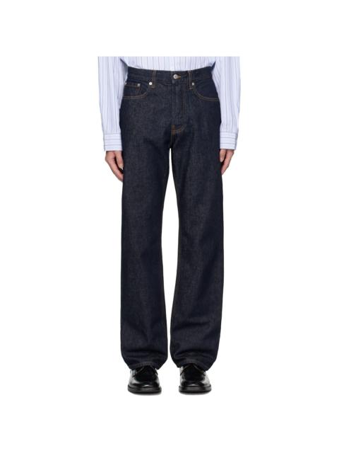 Navy Five-Pocket Jeans