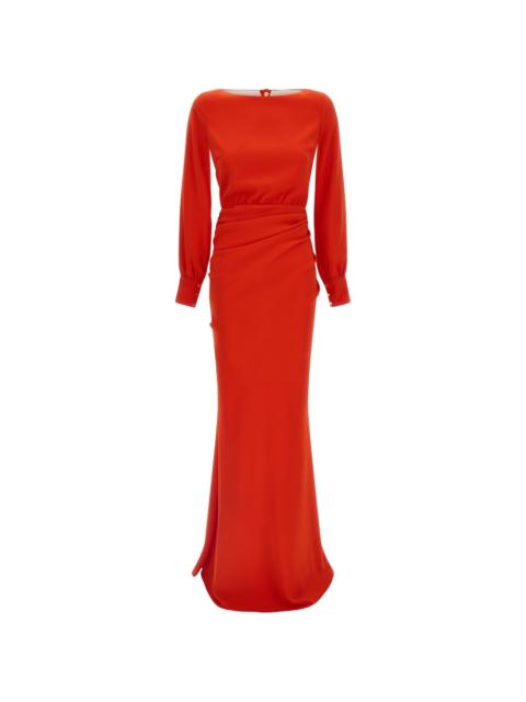 Red Carpet padded maxi dress
