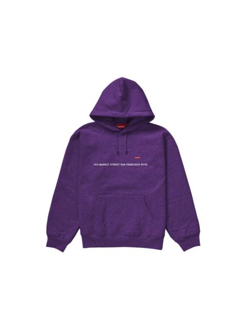 Supreme San Francisco Shop Small Box Hooded Sweatshirt Dark Purple