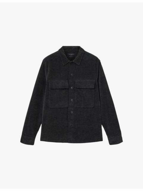 Hawker Patch-Pocket Long-Sleeve Stretch-Cotton Shirt