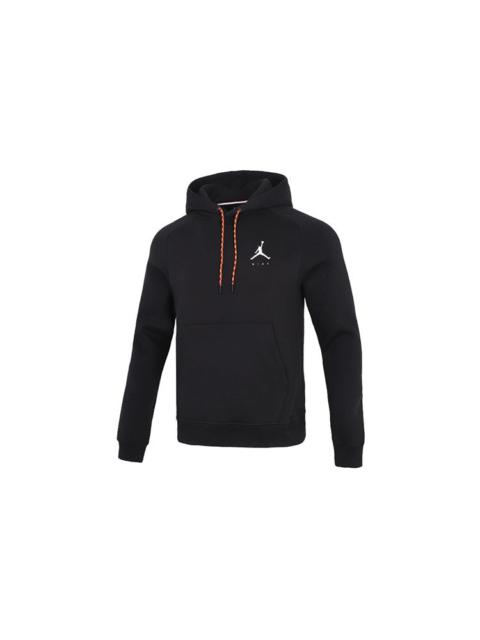 Men's Air Jordan Casual Sports Drawstring Hooded Fleece Lined Black DJ0212-010