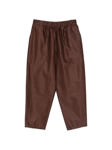 elasticated cropped trousers