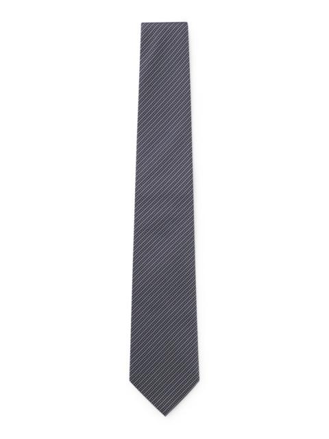 DIAGONAL-STRIPE TIE IN ITALIAN-MADE SILK JACQUARD