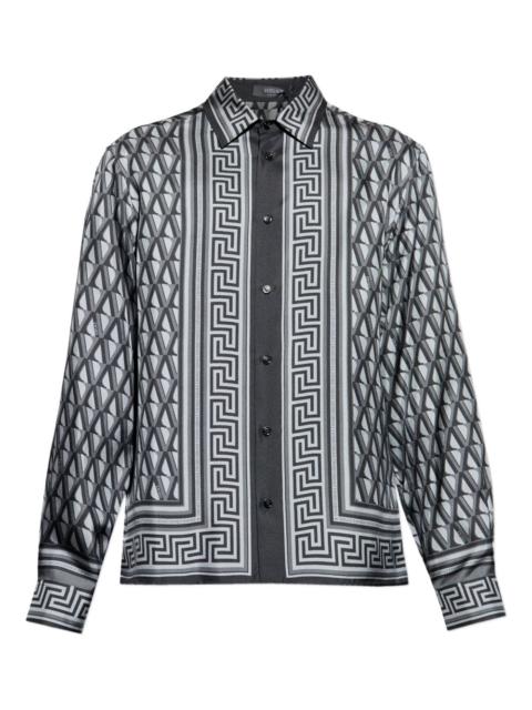 geometric-pattern shirt