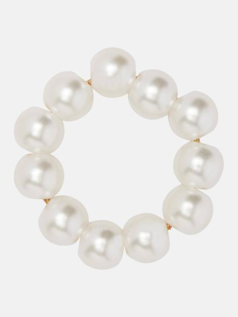 Henley faux pearl scrunchie