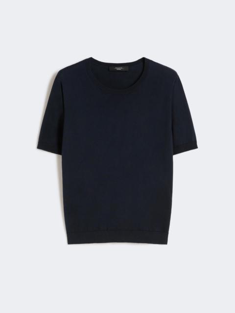 Silk and cotton jumper - NAVY
