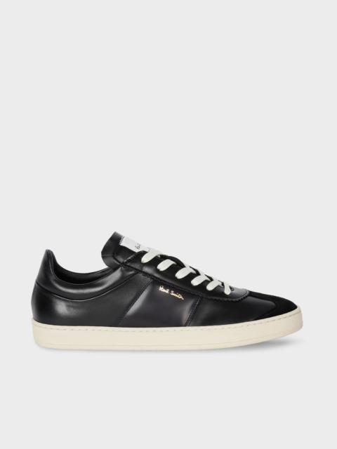 Black Leather 'Foley' Trainers