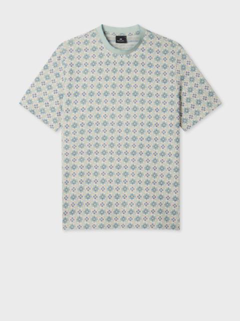 'Geo Tile' Cotton-Blend T-Shirt