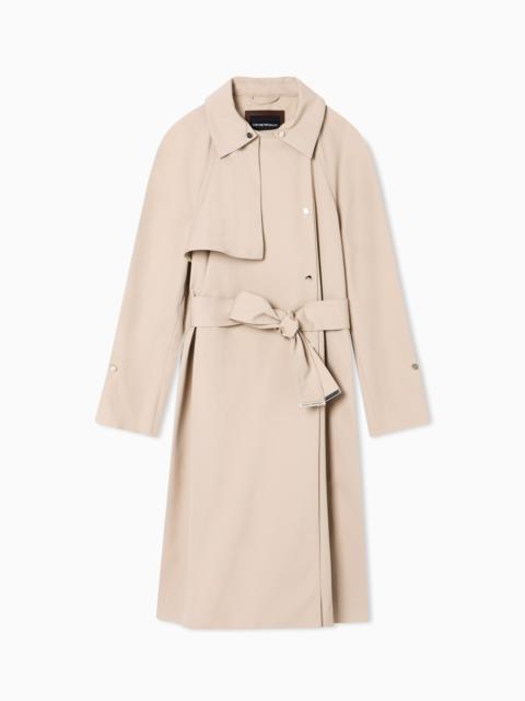 TRENCH COAT IN WATER-REPELLENT TECHNICAL COTTON