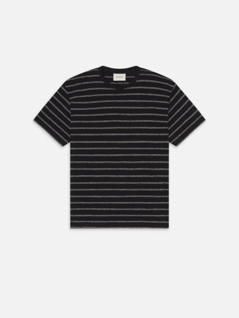 Striped Tee in Black/Natural