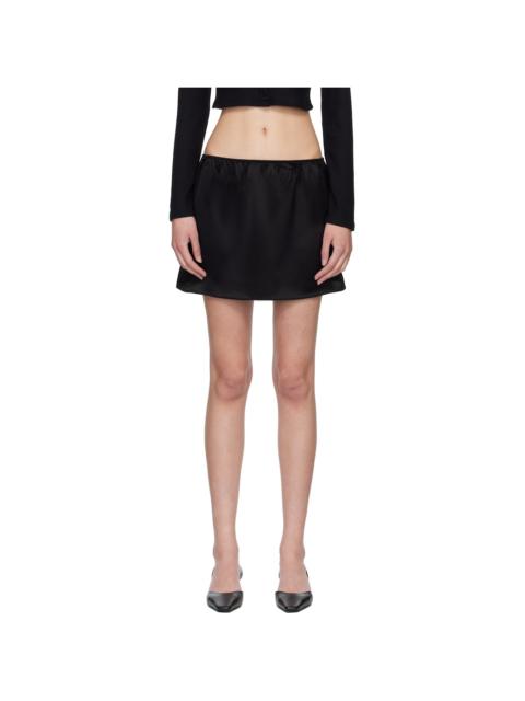 Black Barb Miniskirt