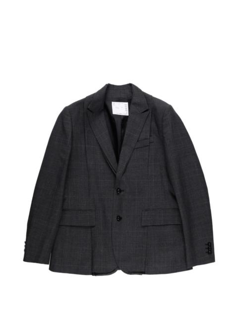 checked blazer