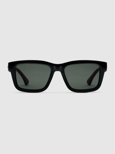 Rectangular frame sunglasses
