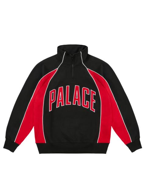 COURTSIDE 1/4 ZIP BLACK / TRUEST RED