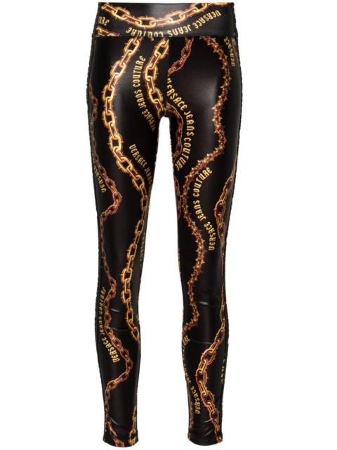 chain-print leggings
