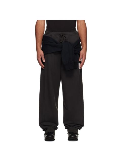 Black Sweatshirt Combined Sweatpants