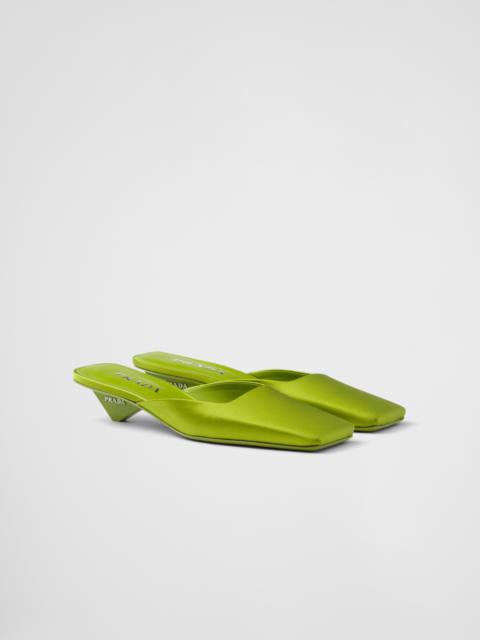 Satin mules