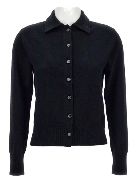 classic-collar cardigan