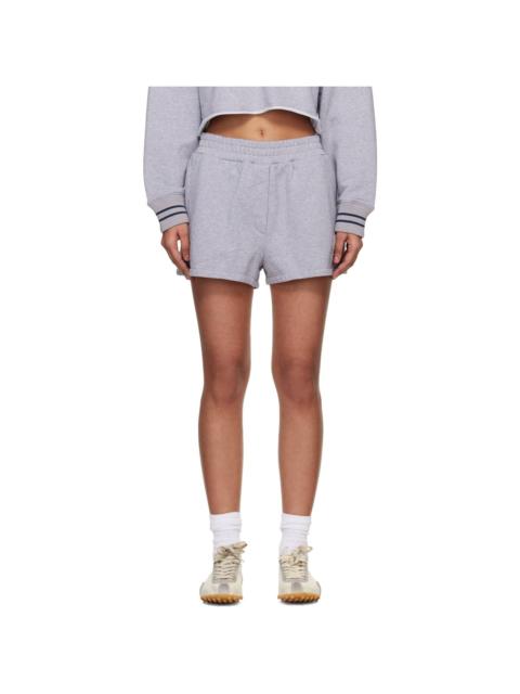 Gray 'OW' Script Sweat Shorts