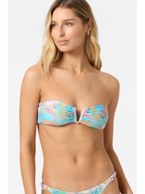 Presley Paisley Gold Coast Bandeau Top