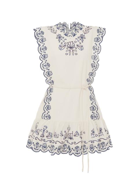 Leela Embroidered Mini Dress