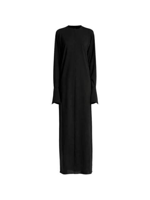 black long cotton dress