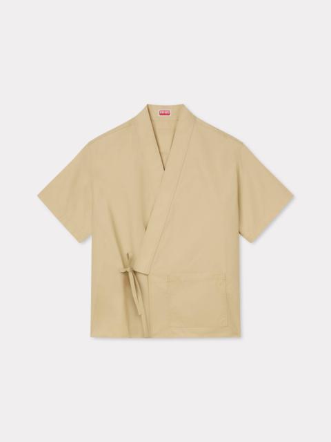 Kimono shirt in cotton ripstop