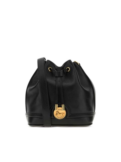 leather bucket bag