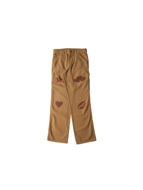 SKY HIGH FARM SH4U Double Knee Pants Woven Dark Beige