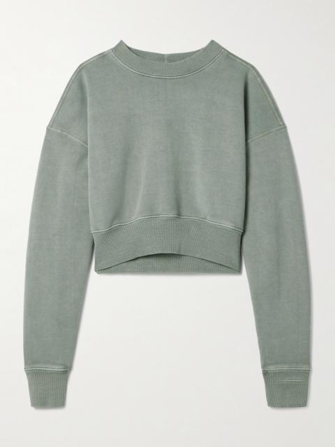 Cropped Cotton-jersey Sweatshirt