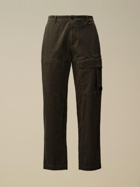 Stretch Sateen Loose Cargo Pants