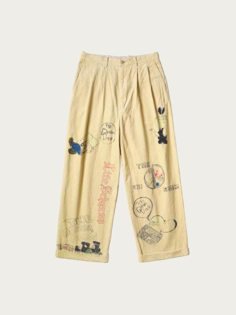 14W Corduroy IVY Pants (Memorial Paint Model) - Light Yellow