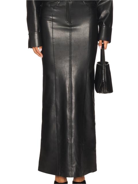 Straight Jean Skirt To Floor