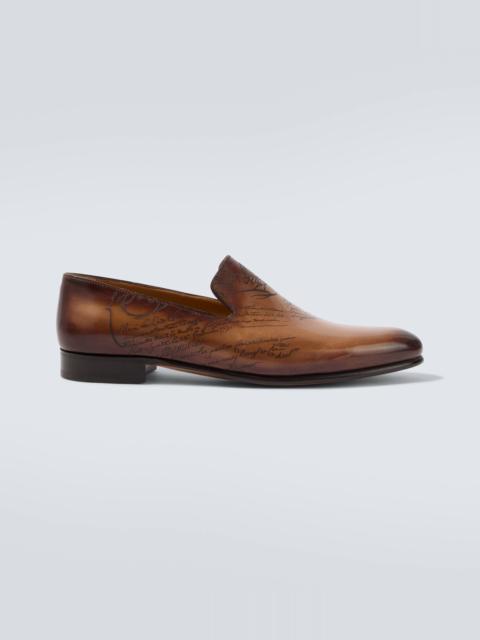 Scritto leather loafers