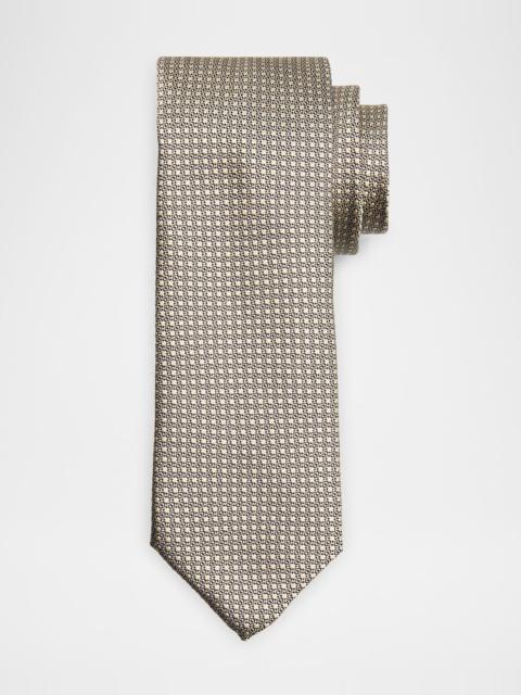 Men's Textured Dot Silk Tie