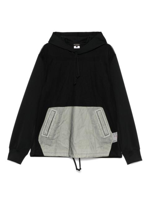panelled hoodie