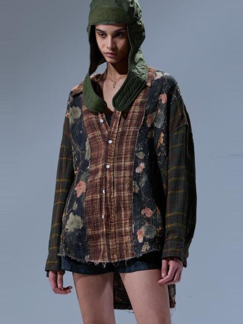 MULTI-STRIP DROP NECK SHIRT